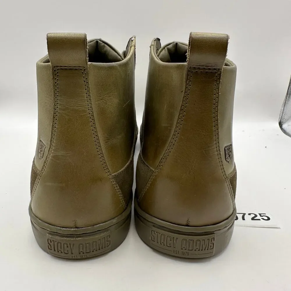 STACY ADAMS MEN'S 9 WINCHELL MOC TOE CHUKKA CASUAL GREEN BROWN